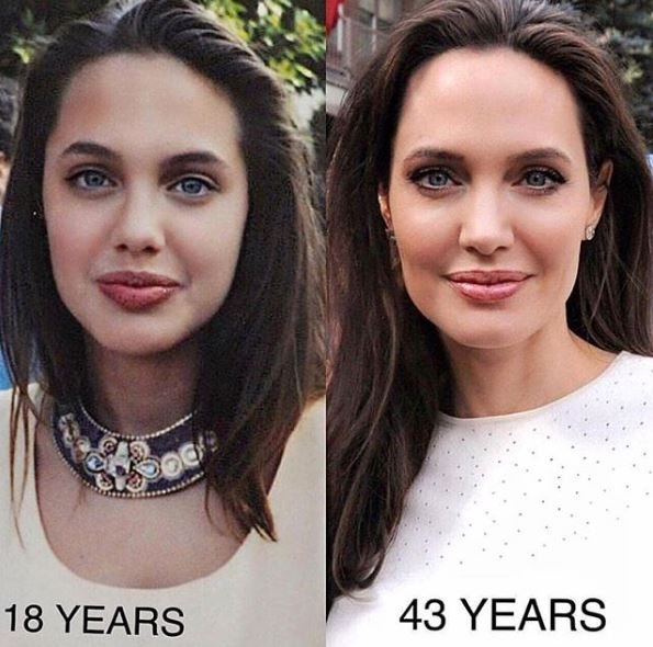 Angelina Jolie ve Kim Kardashian'ın gençlik halleri şaşırttı Haber Devir