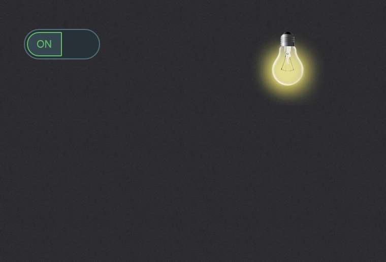 Light On Off with toggle smooth switch using JQuery CSS Hack and Php