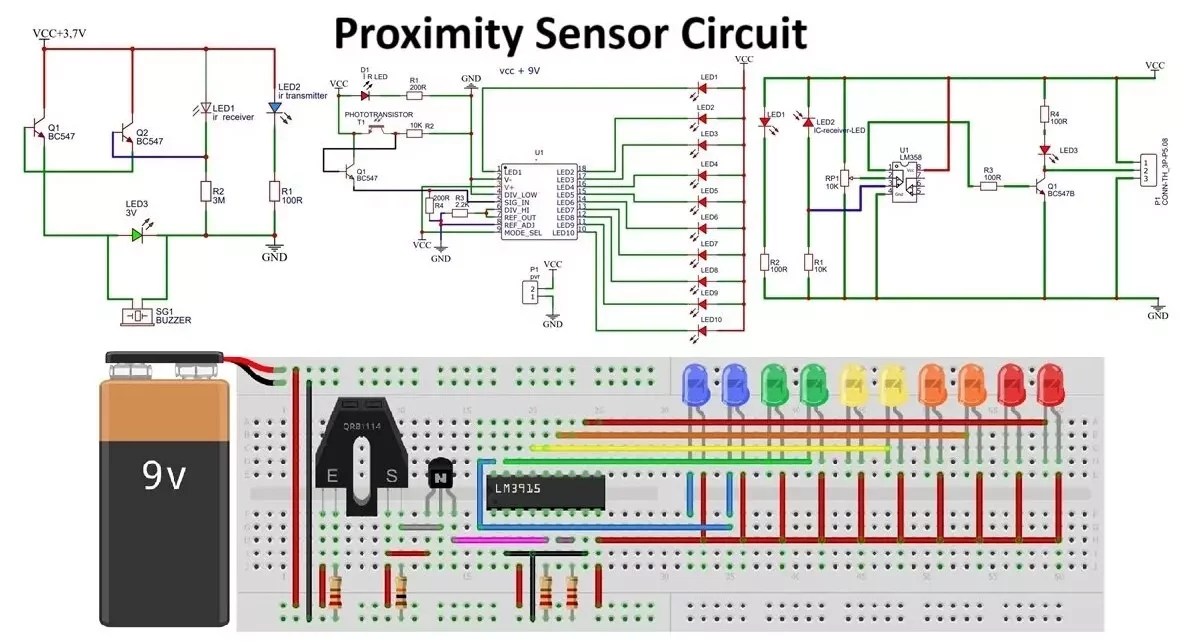 3 Simple IR Proximity Sensor Circuits with Working & Applications