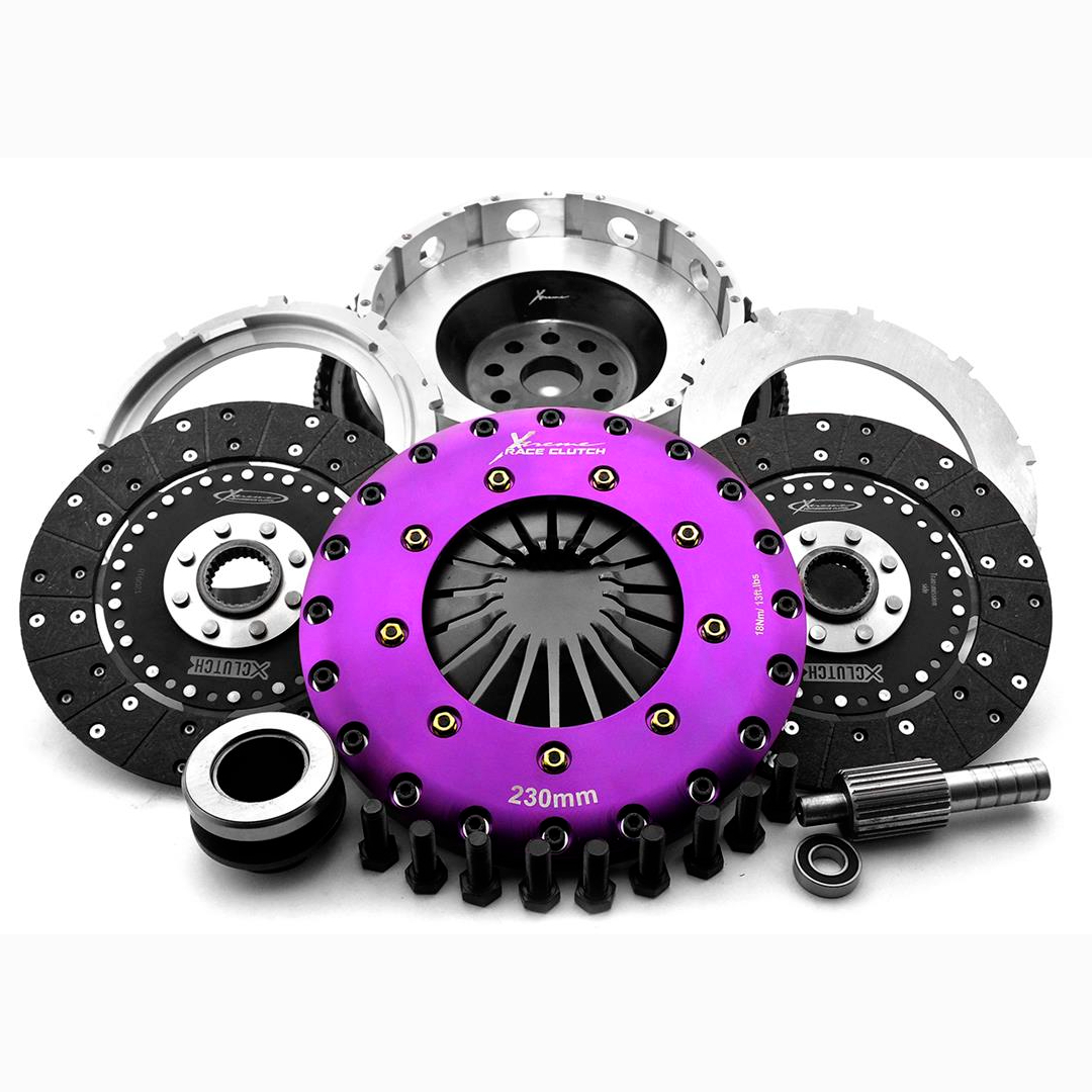 Xtreme Performance 230mm Twin Plate Solid Organic Clutch Kit (S65