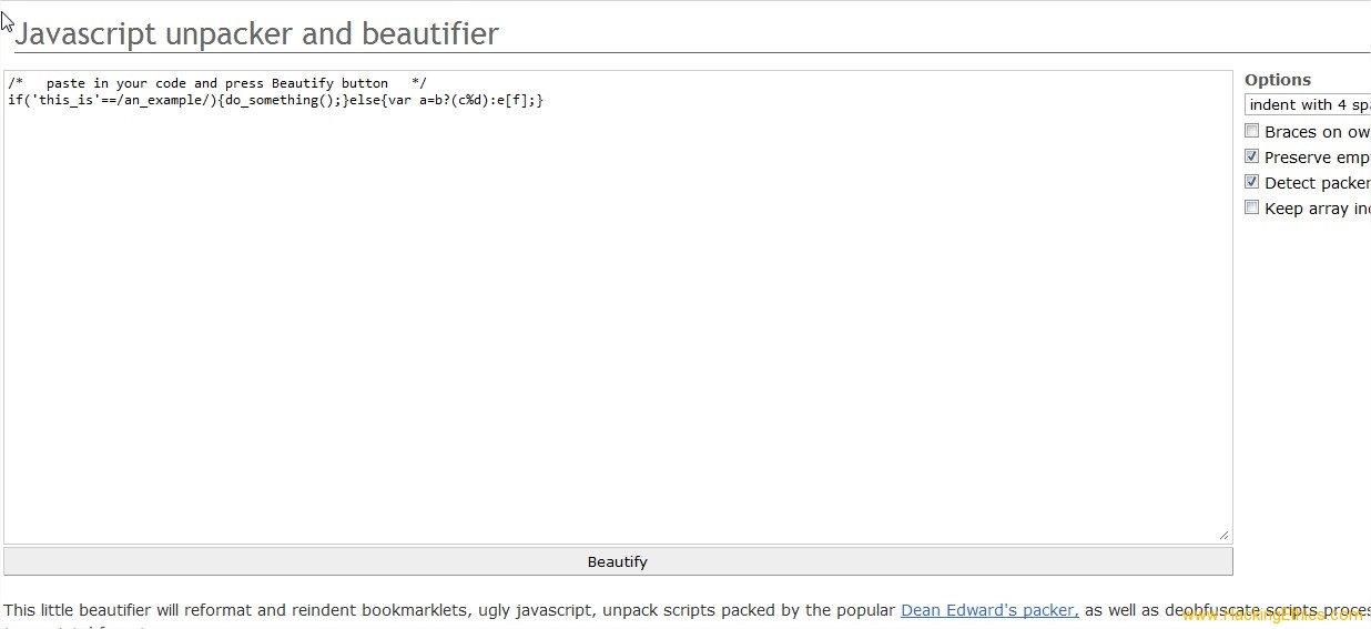 3 Online Tools To Make Your Javascript Code Beautiful JS Beautifier