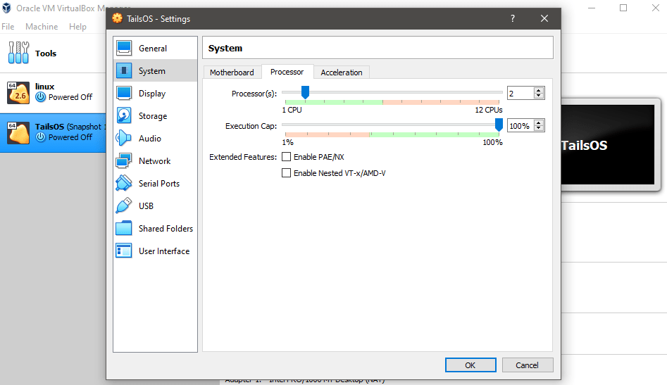 How to install Tails OS on VirtualBox