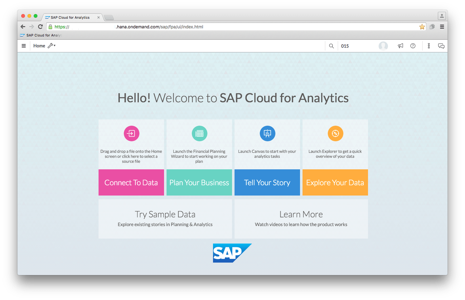 » SAP Cloud for Analytics first impressions