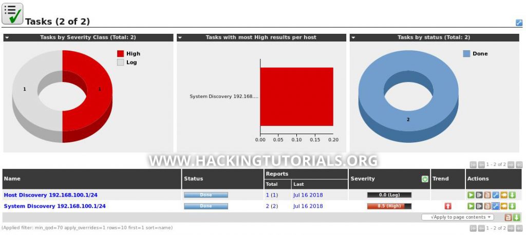Vulnerability Scanning with OpenVAS 9 part 3 Scanning the Network