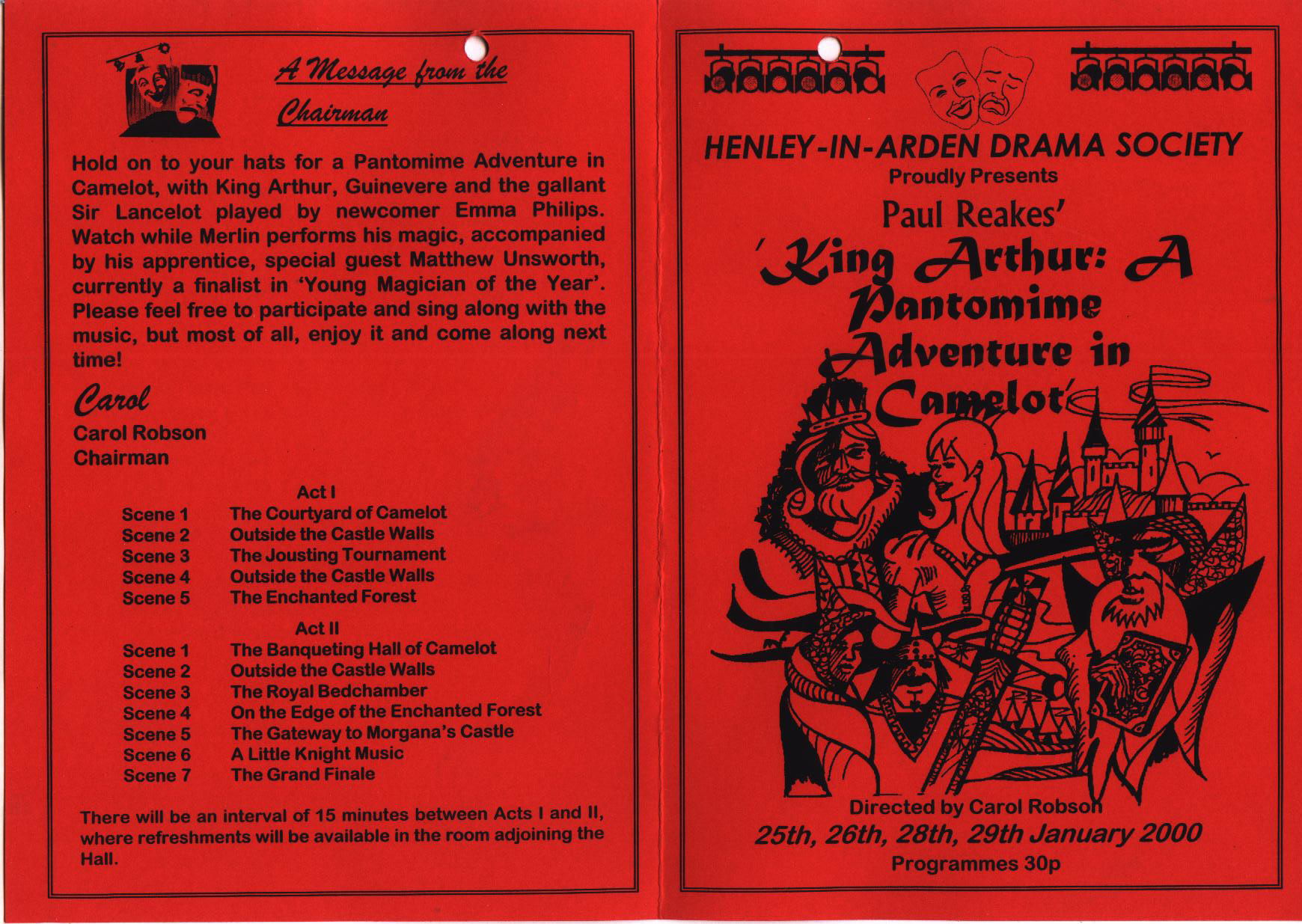 King Arthur Pantomime Adventure Camelot Henley in Arden Drama Society