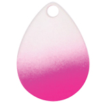 Colorado Spinner Blade-Size 5-White with Pink SPLASH