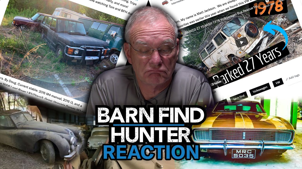 Watch Tom Cotter react to your barn finds Barn Find Hunter Hagerty UK