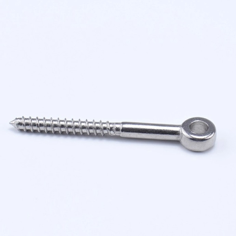 Stainless Steel Wooden Screw Threaded Eye Bolt,Eye bolt with wood thread,