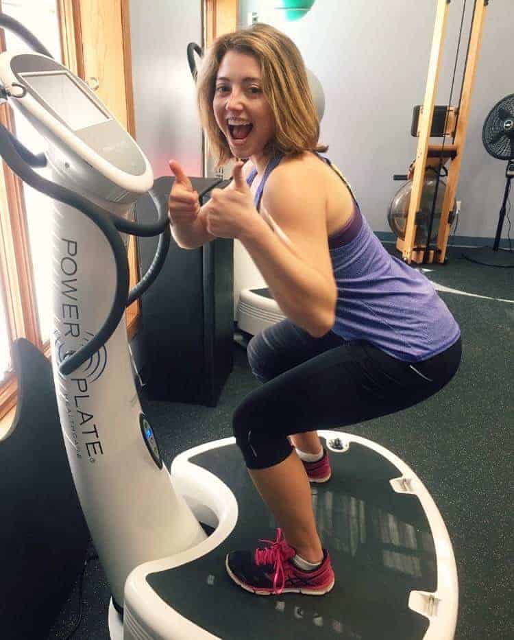 Cut your workout time in half with the Vibe Plate Hailey Rowe