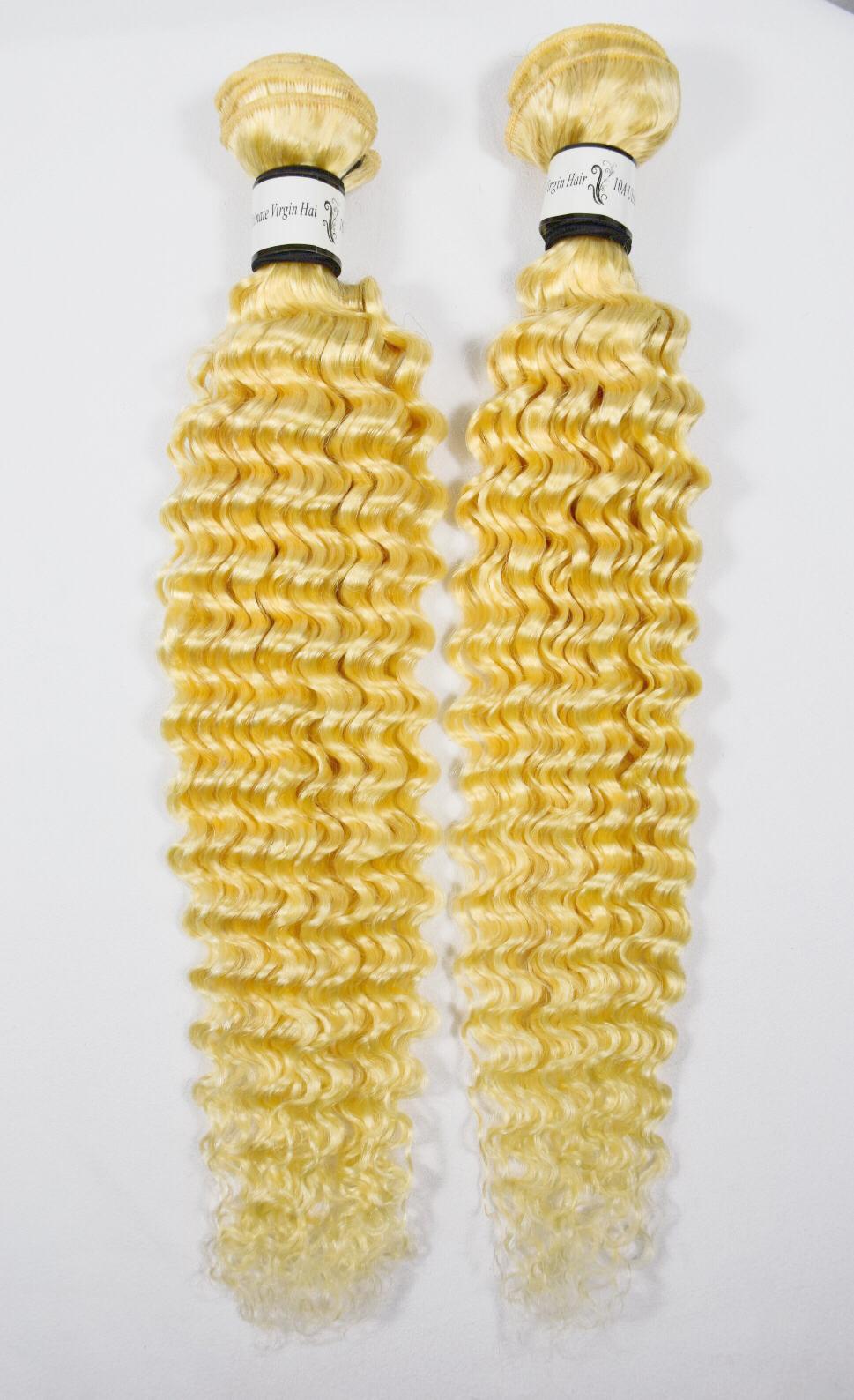 Tissage blond bouclé HairGraces