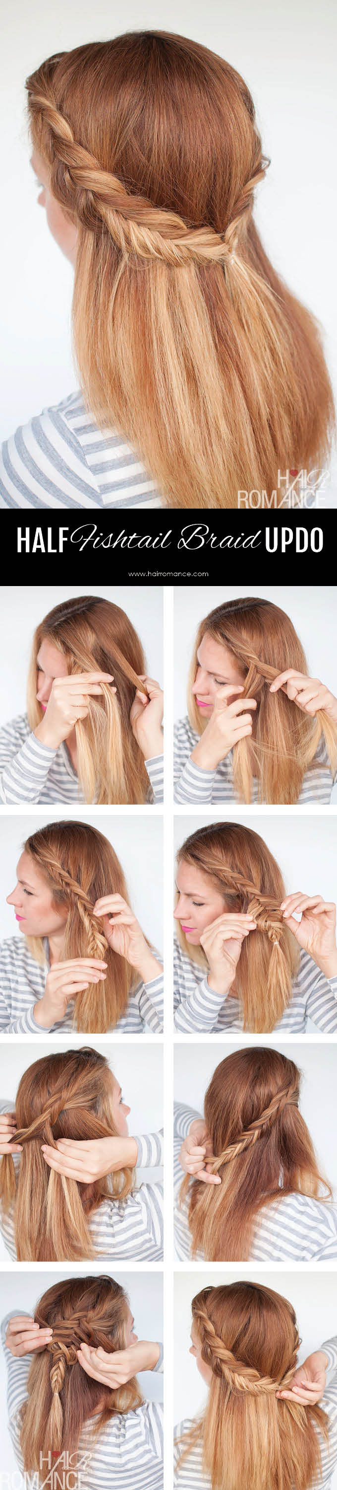 Reverse fishtail braid tutorial two ways