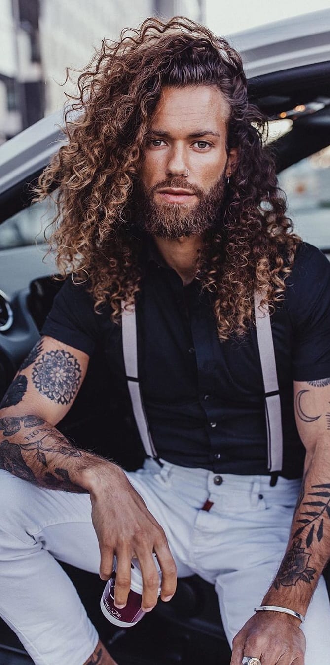 Curly Wavy Hairstyle For Men Mens Hairstyle 2018