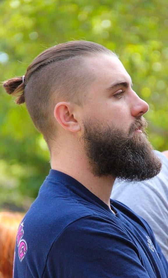Fade Haircut With Ponytail Men S Hairstyle For 2020