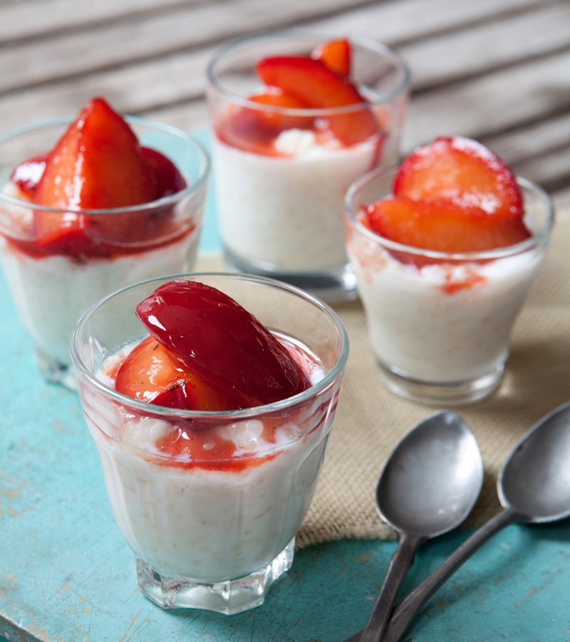 Plum rice pudding Recipes Hairy Bikers