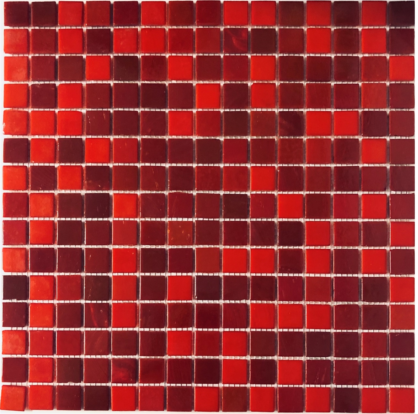 Red Glass Mosaic Tile from Hakatai