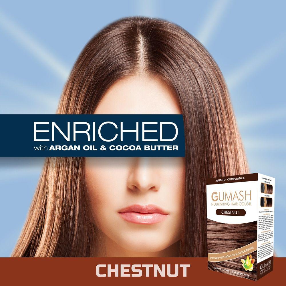 GUMASH WUDHU COMPLIANCE HAIR COLOUR CHESTNUT Halal Street UKHalal