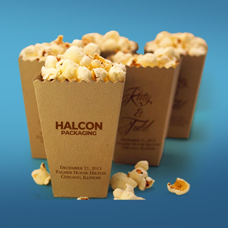 Custom Popcorn Boxes Wholesale Packaging With Logo Print