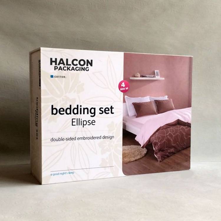 Custom Bedsheet Boxes Packaging Wholesale With Logo Print