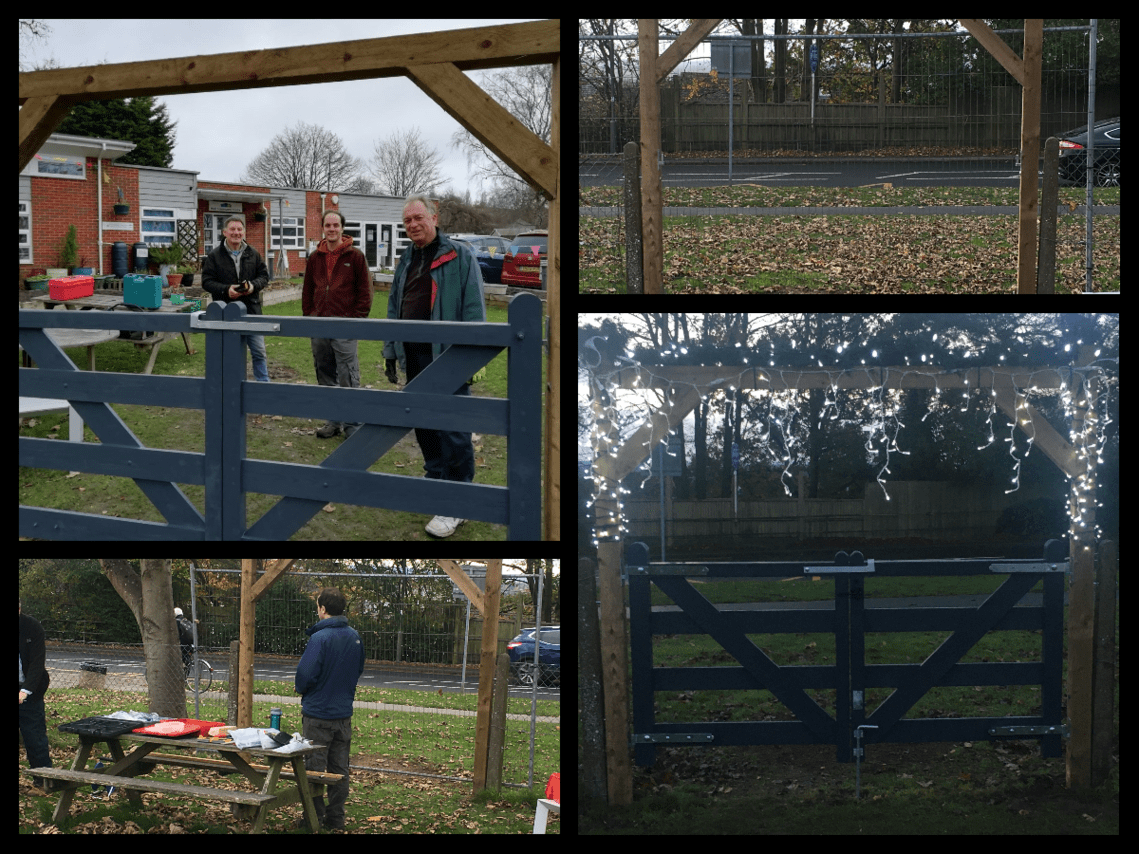 Finally we have a front gate! Hale Community Centre
