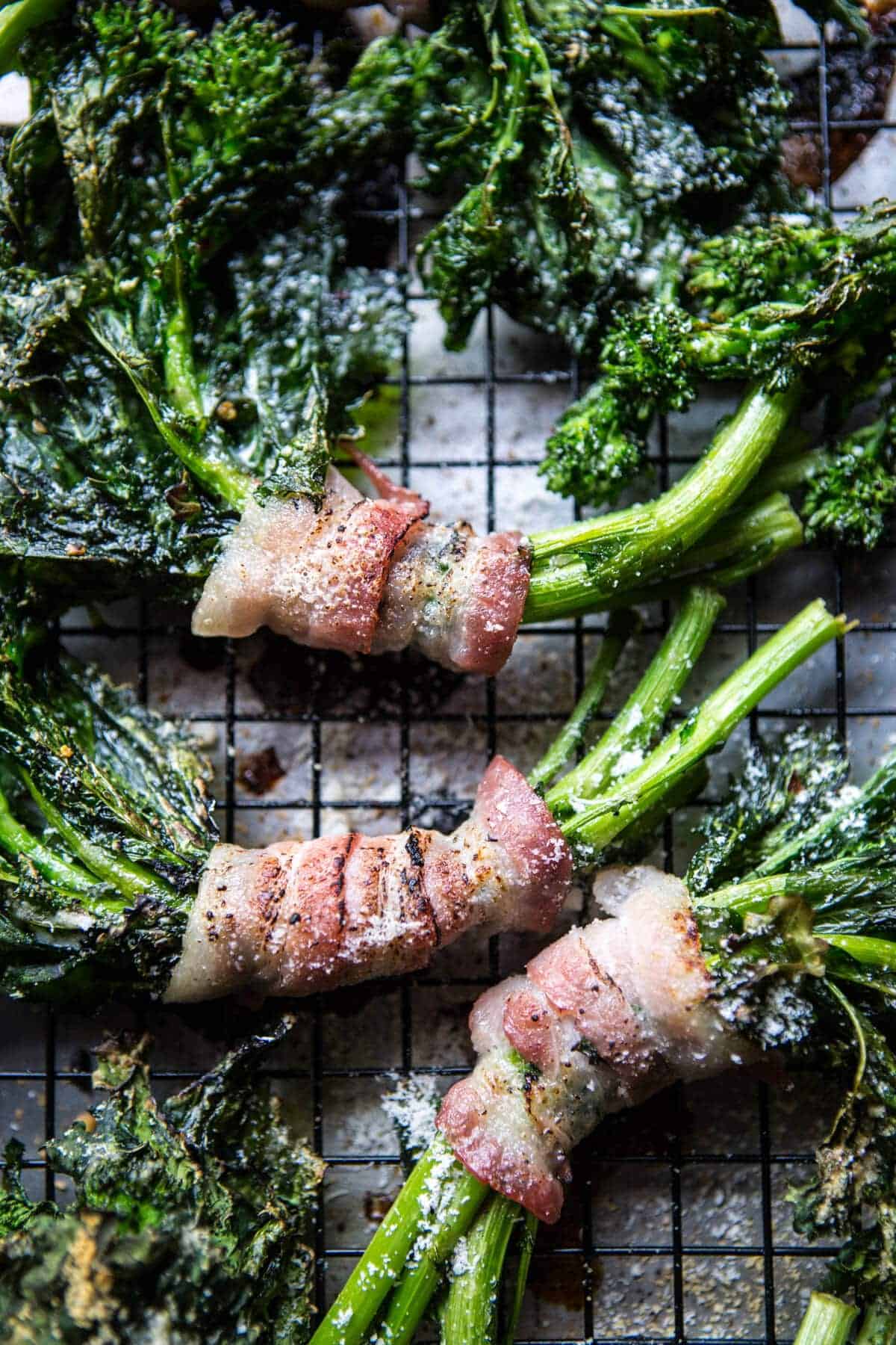 Bacon Wrapped Parmesan Broccoli Rabe. Half Baked Harvest