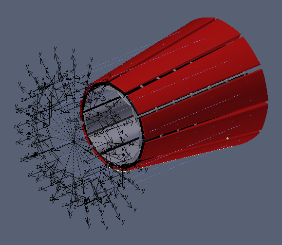 Modelling a thrust vectoring jet engine in Blender