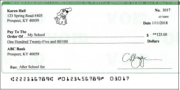 ezCheckPersonal makes it easy to print pocketsized personal check in house