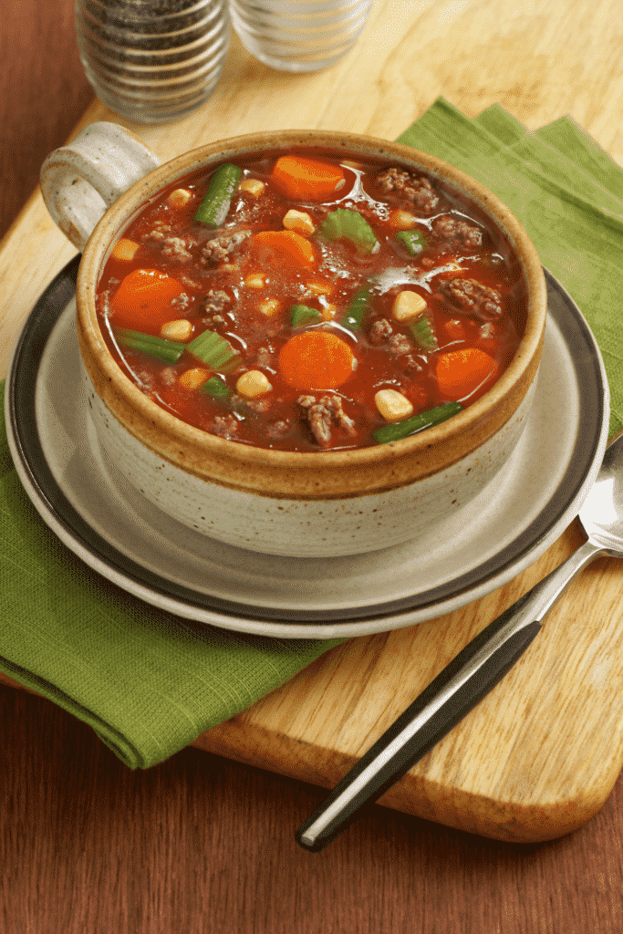 Pioneer Woman's Vegetable Beef Soup HalfScratched