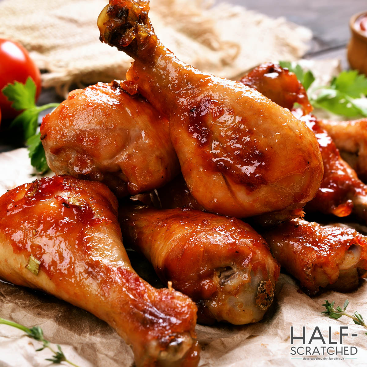 How Long to Bake Chicken Drumsticks at 400° F HalfScratched