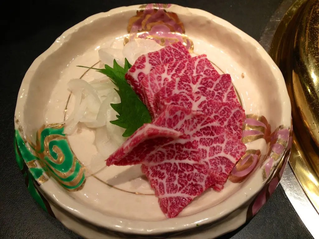 Basashi Eating Raw Horse Meat Halfway Anywhere(01)