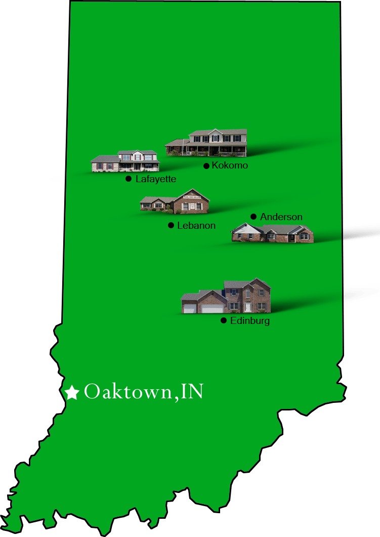 Oaktown_map Hallmark Homes Indiana's Leading "On Your Lot" Custom