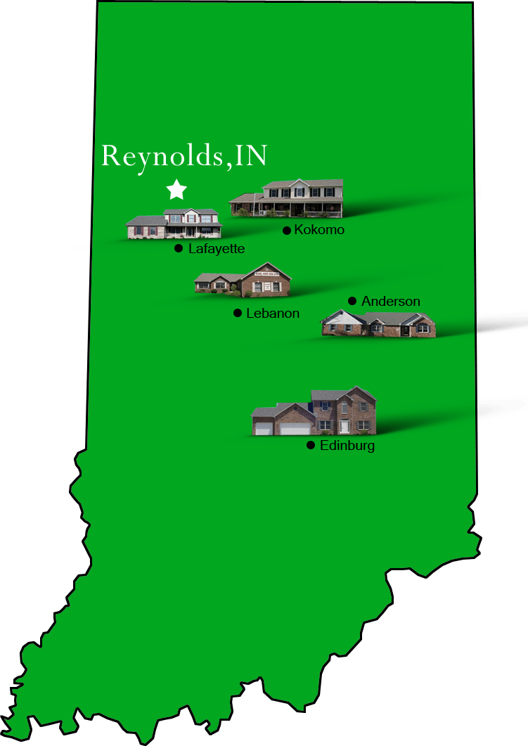 Reynolds_map Hallmark Homes Indiana's Leading "On Your Lot" Custom