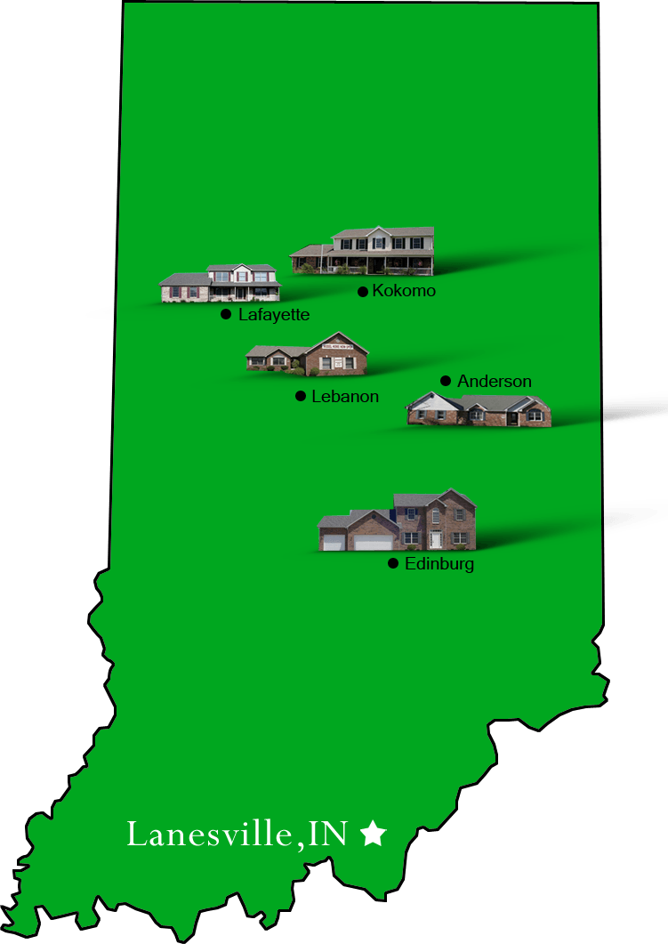 Lanesville_map Hallmark Homes Indiana's Leading "On Your Lot" Custom Builder!