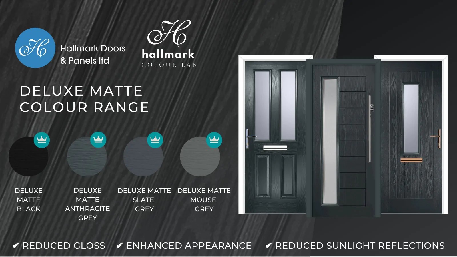 Matte Finish External Composite Doors Paint Hallmark Panels