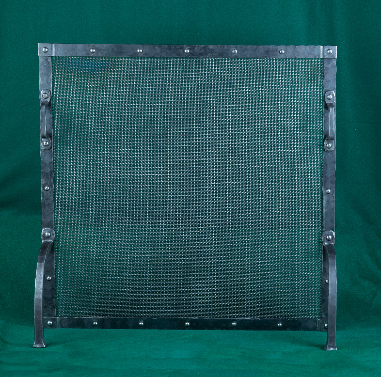 Custom hand iron fireplac