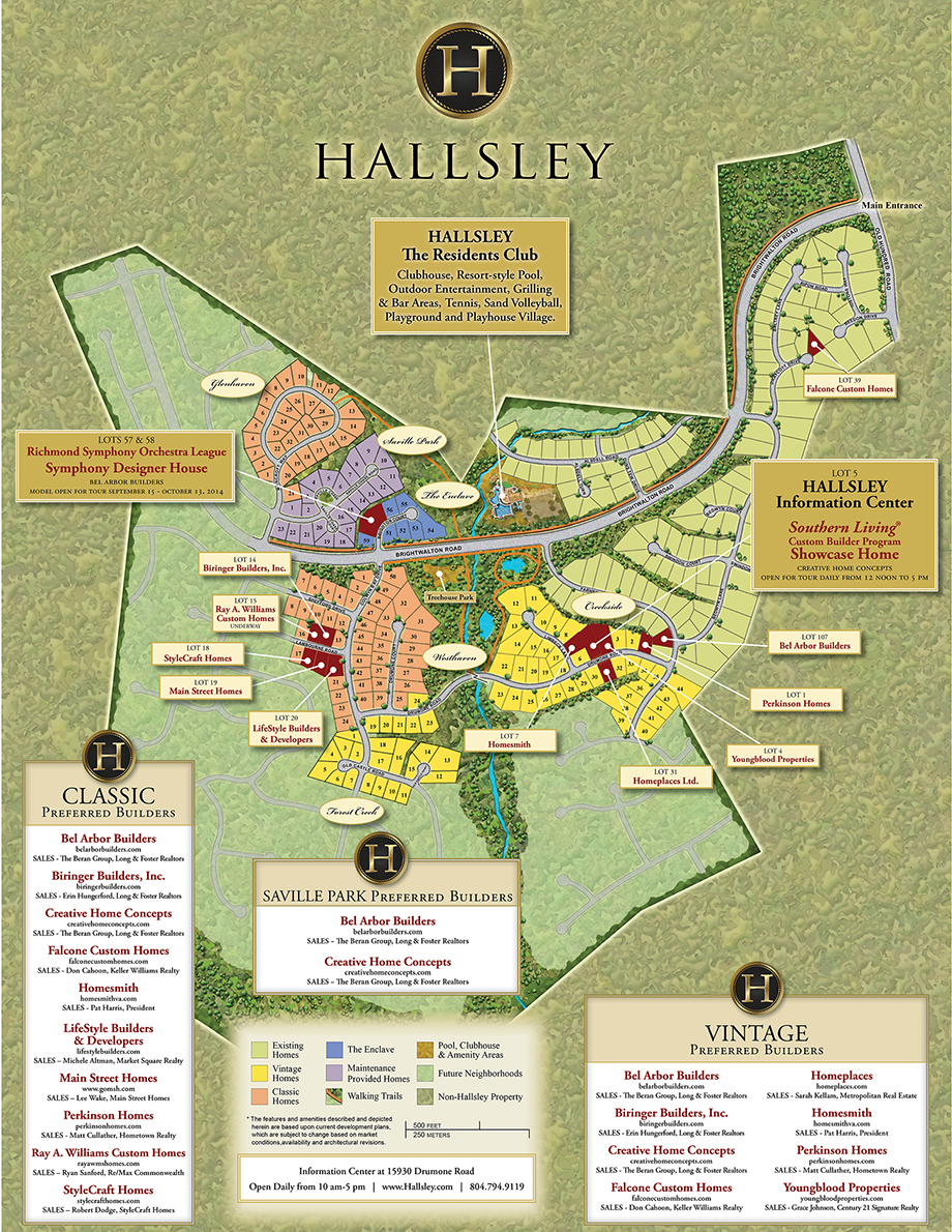 Community Tour Map Hallsley, Richmond Virginia