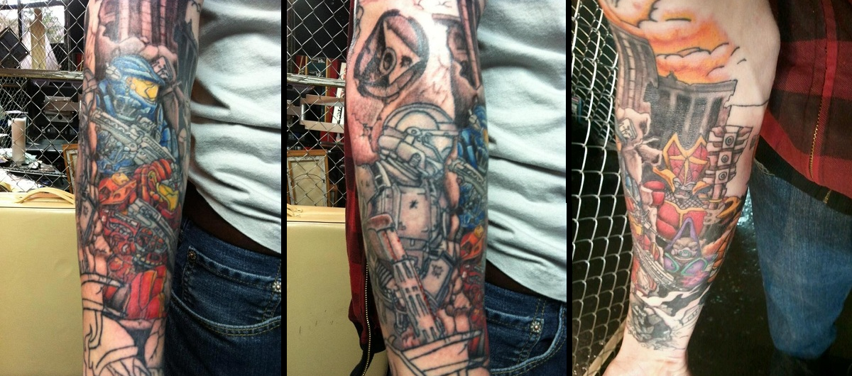 Finally, A Halo Tattoo Worth Featuring - Halo Diehards 530_x_1200_png