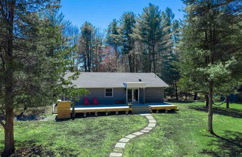 New Listing MidCentury Modern on Cooper Lake in Woodstock, NY