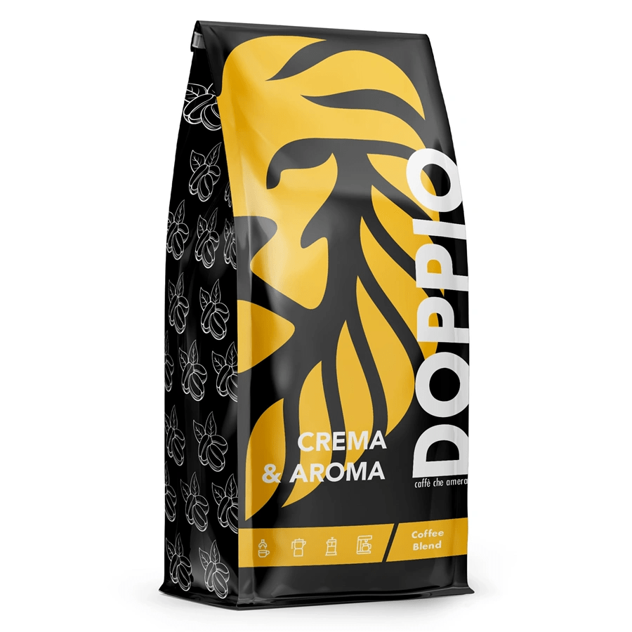 Blue Orca Doppio Crema & Aroma, zrnková káva, 1 kg, Arabica/Robusta (80