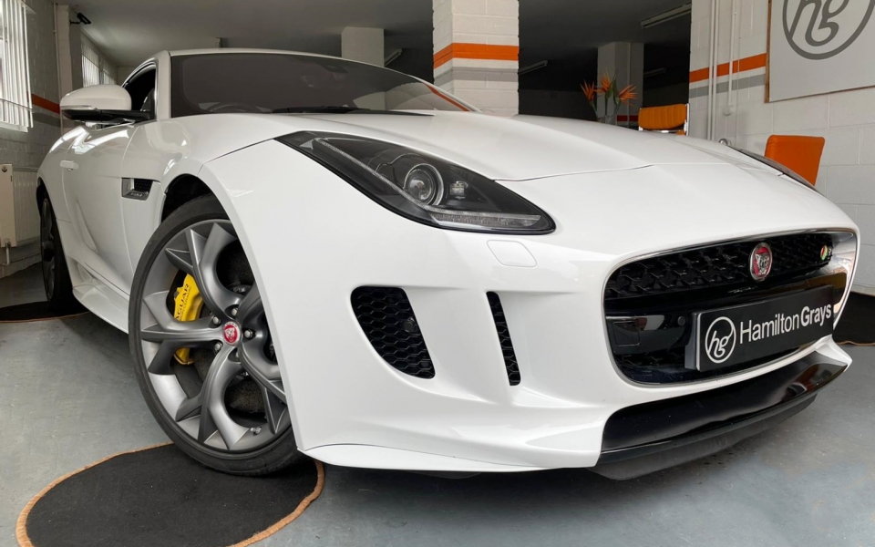 2016 (16) Jaguar F Type 5.0 V8 ‘R’ [550] QS Coupe. Finished in Polaris
