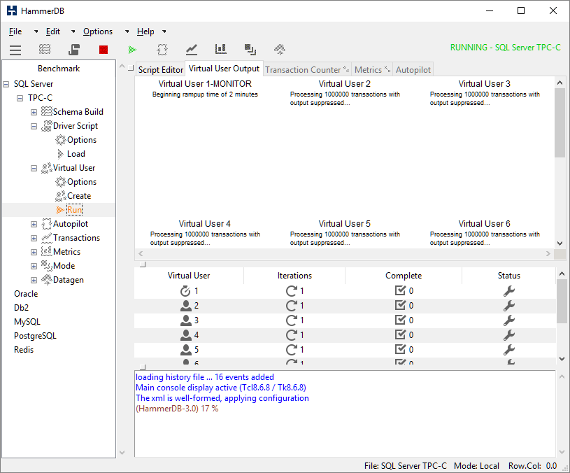 9. Create and Run Virtual Users