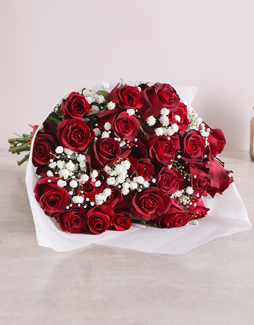 Mother's Day Red Rose Love Is Bouquet Original Hamperlicious