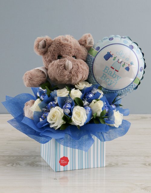 New Baby Boy Edible Arrangement Hamperlicious