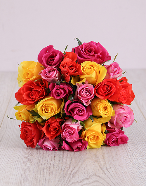 Mixed Roses Bouquet Hamperlicious