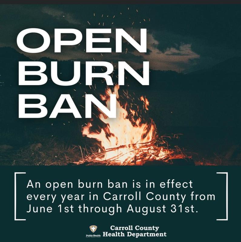 REMINDER OPEN BURN BAN NOW IN EFFECT Hampstead Volunteer Fire Company