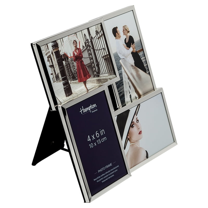 Jackson 4 Aperture Silver Photo Frame Hampton Frames