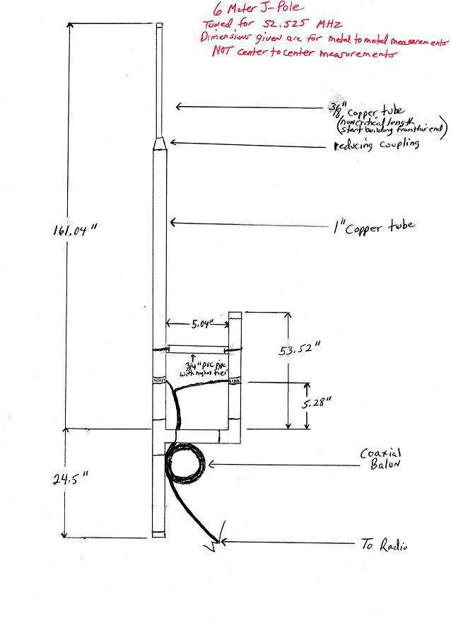 6 Meter Jpole Vertical by KK4BCV