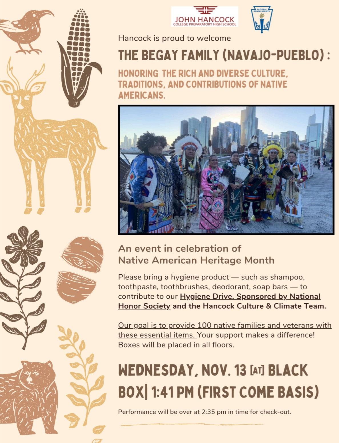 Hancock is proud to THE BEGAY FAMILY Hancock High School