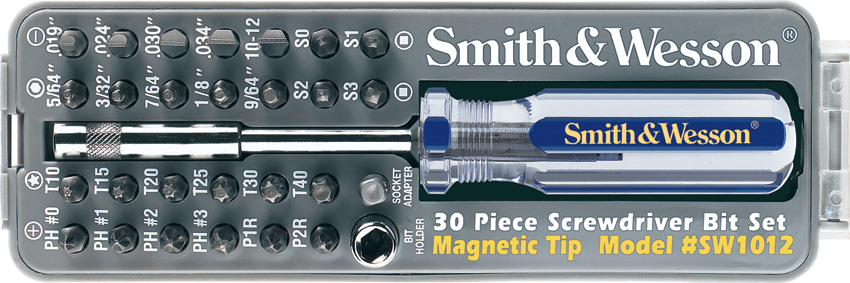 Smith and Wesson S&w 30 Piece Screwdriver Bit knives SW1012