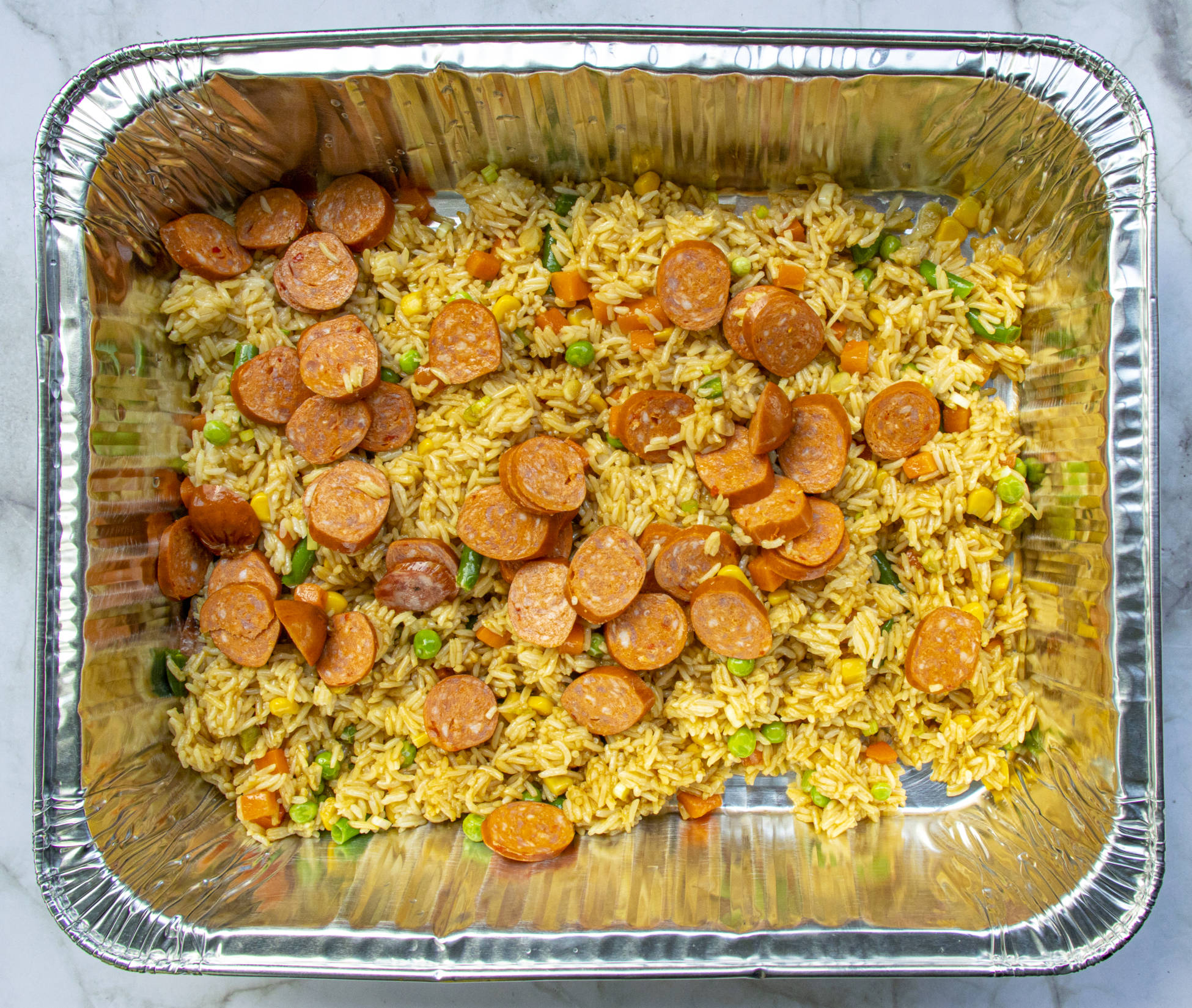Sausage Fried Rice Handifoil super quick and easy