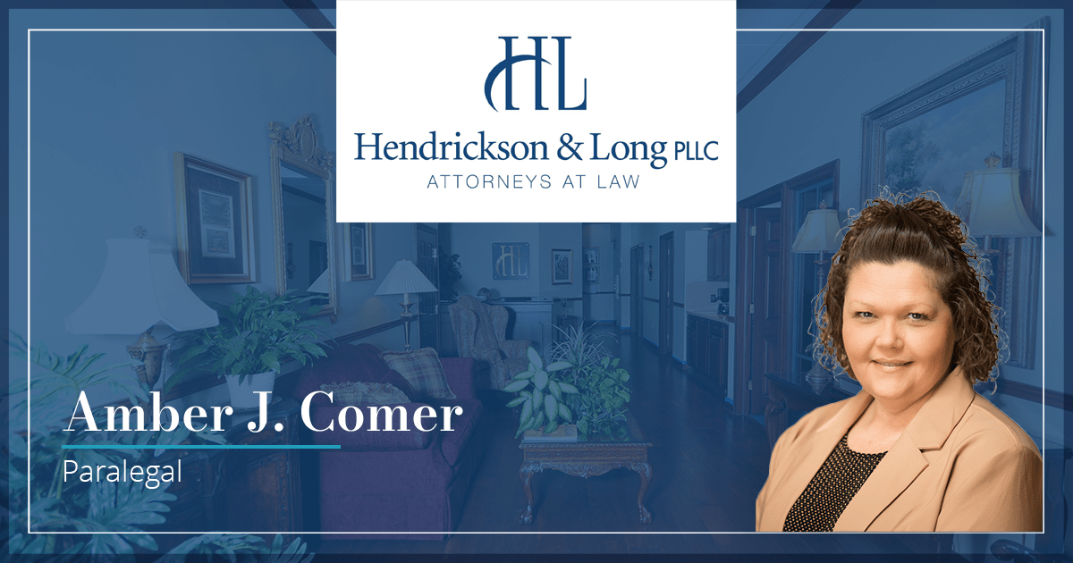 Amber Comer - Hendrickson & Long PLLC